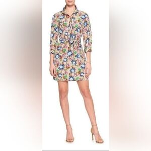 Floral Print Shift Dress